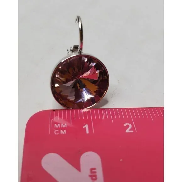 Swarovski Element New! Earrings Light Purple. Wedding. Party.‎ New years. Simple